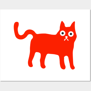 Little Red Cat (No Background) Posters and Art